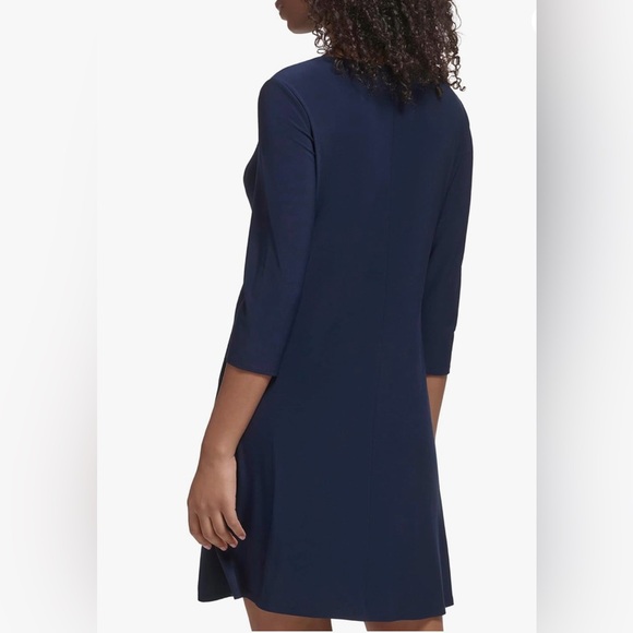 Jessica Howard Women's Trapeze 3/4 Sleeve Knit Size 22 Plus Dress - Picture 3 of 3